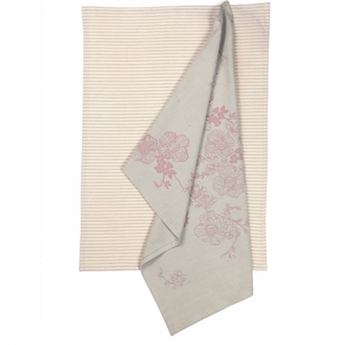 Rose Garden Tea Towel Pack Pink by Raine & Humble